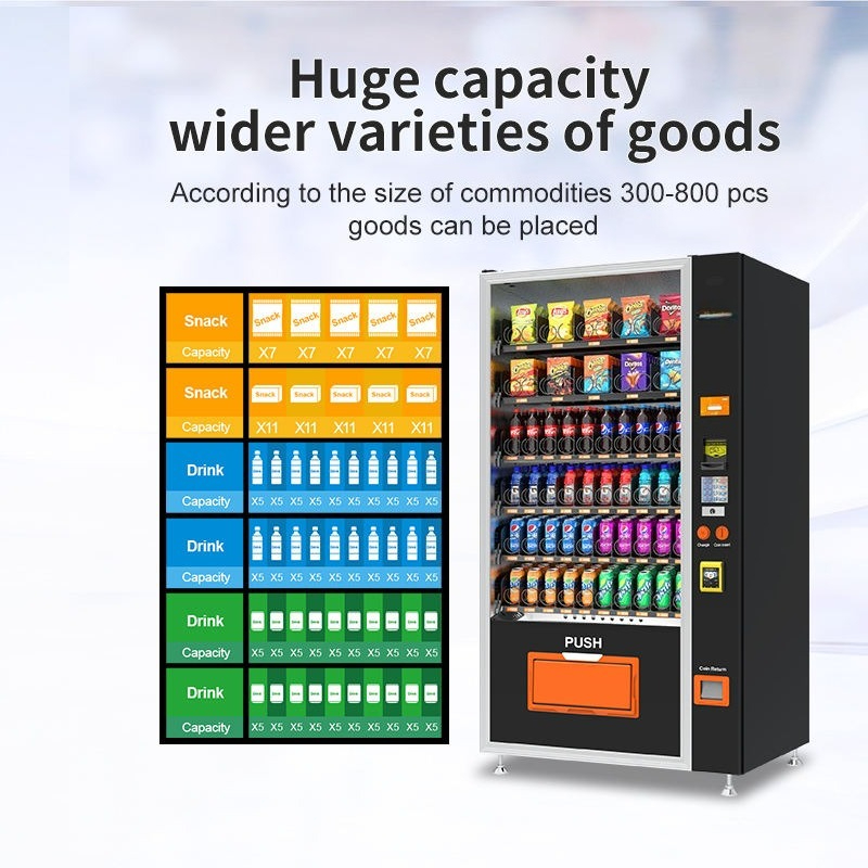 Drinks and Snacks Touch Screen - Commercial Vending Machine ulasan dan harga
